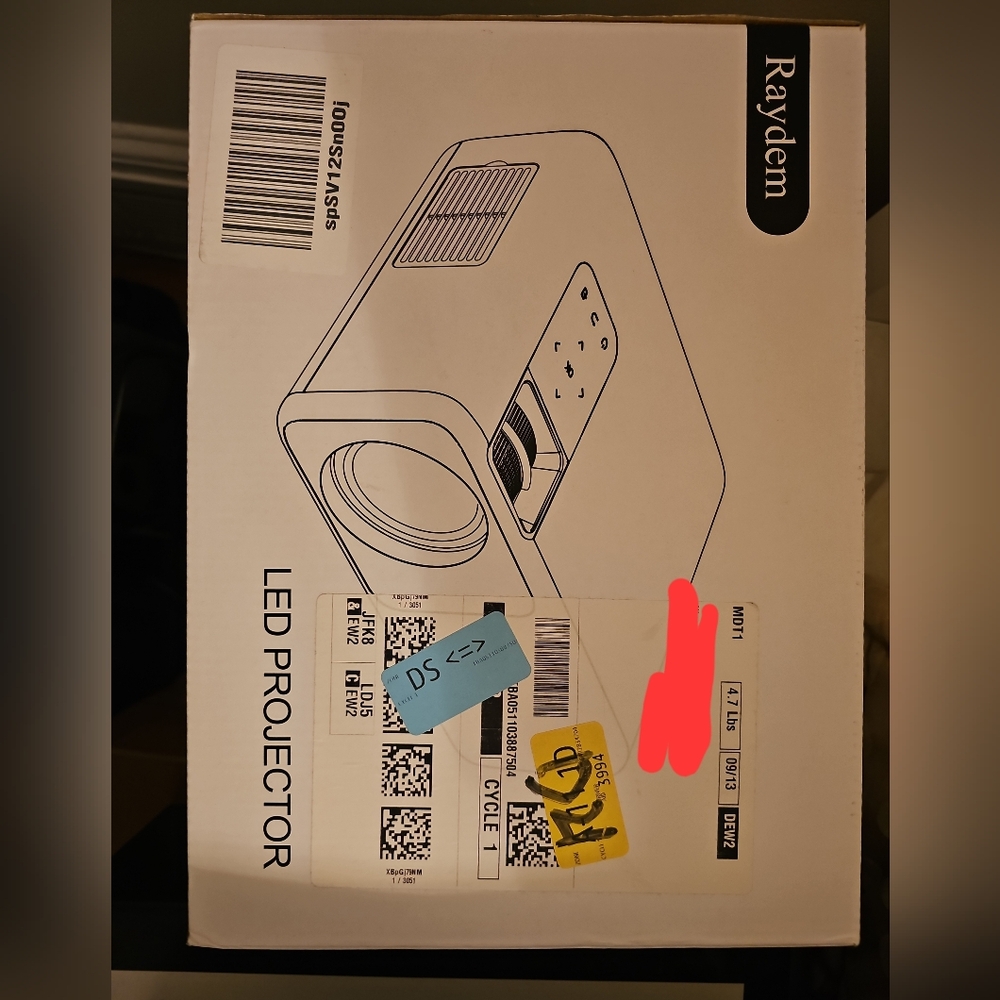 Raydem LED Projector Box in White